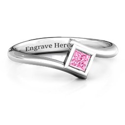 Princess Cut Bypass Ring