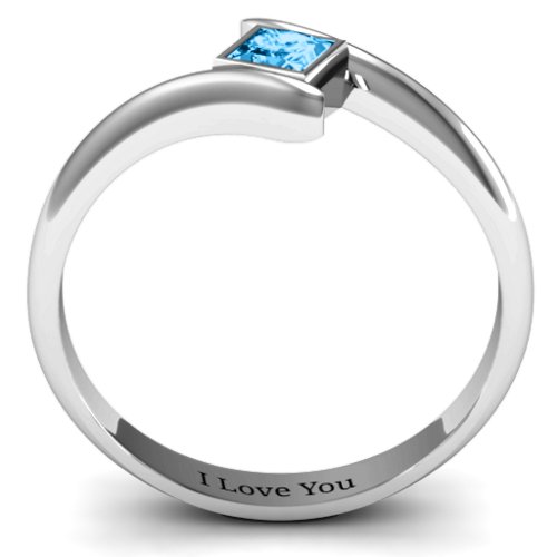 Princess Cut Bypass Ring