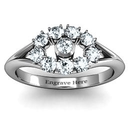 3 to 10 Stone "Solar" Ring