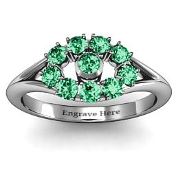 3 to 10 Stone "Solar" Ring