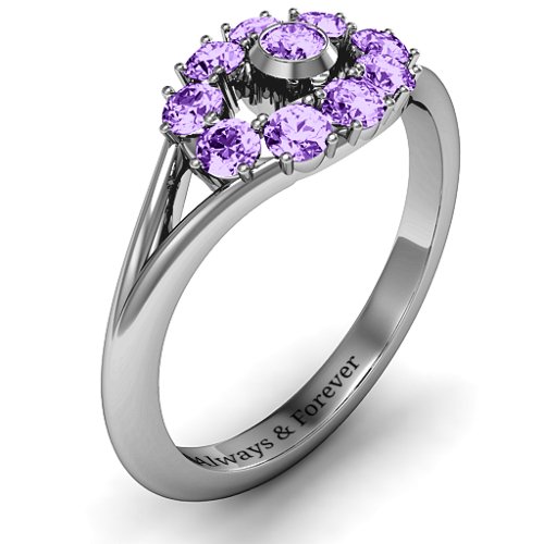 3 to 10 Stone "Solar" Ring