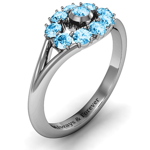 3 to 10 Stone "Solar" Ring