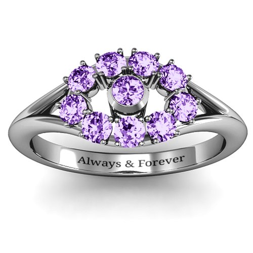 3 to 10 Stone "Solar" Ring