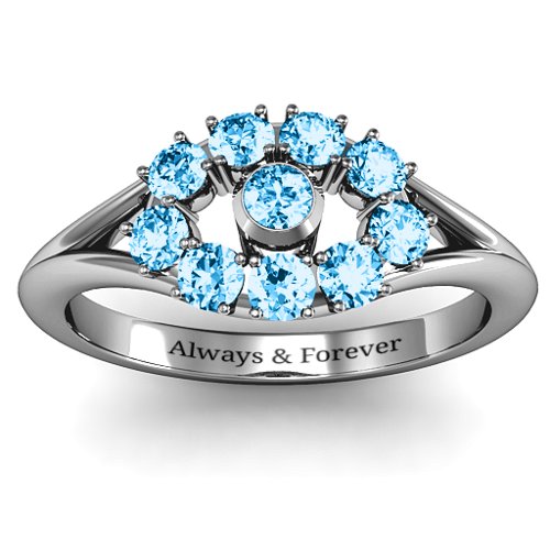 3 to 10 Stone "Solar" Ring