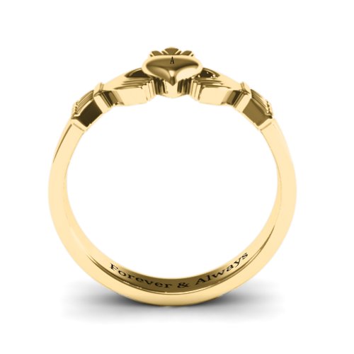 Classic Claddagh Ring – 10K Yellow Gold