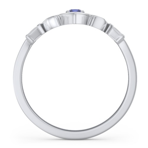 Round Stone Claddagh Ring