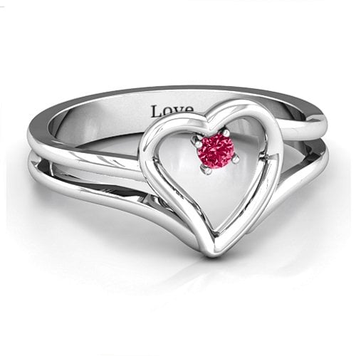 Split Shank Heart Ring