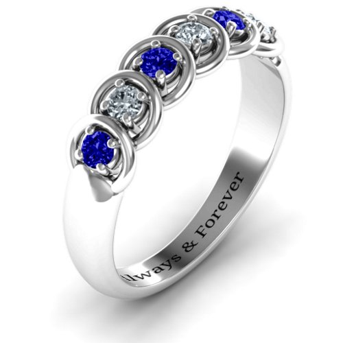 6 to 9 Stones in Halo Ring