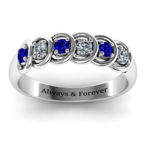 6 to 9 Stones in Halo Ring