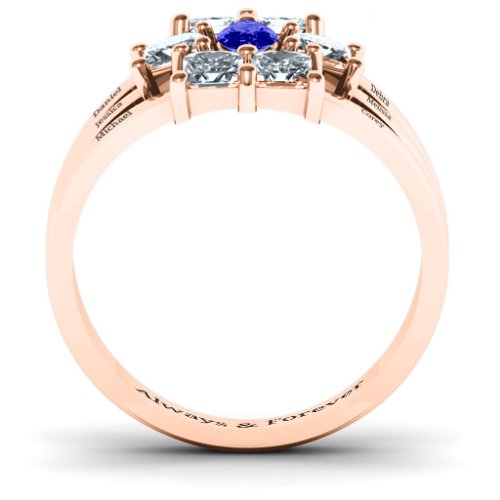 Charlotte Center Marquise and Princess Ring