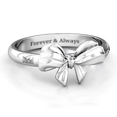 Papillon Bow Ring – 10K Yellow Gold