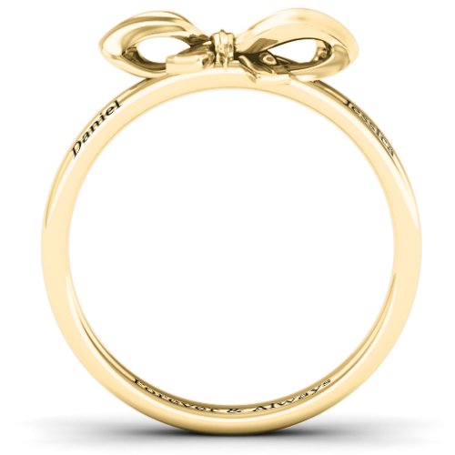 Papillon Bow Ring – 10K Yellow Gold