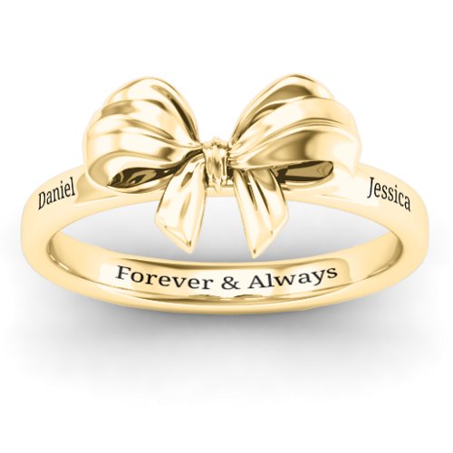 Papillon Bow Ring – 10K Yellow Gold
