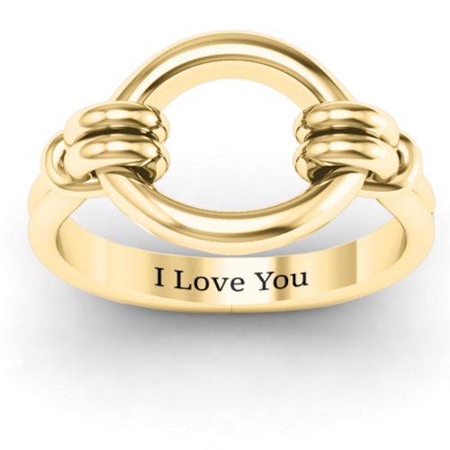 Classic Karma Ring – 10K Yellow Gold