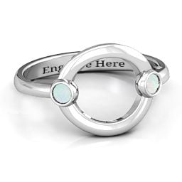 Double Stone Karma Ring