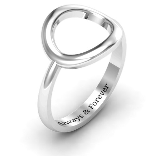 Simple Circle Karma Ring – Sterling Silver