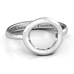 Simple Circle Karma Ring – 10K Yellow Gold