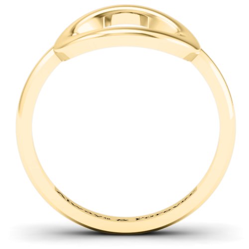 Simple Circle Karma Ring – 10K Yellow Gold