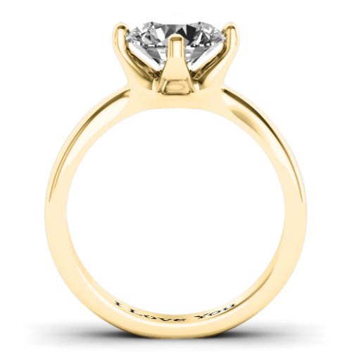 Large Stone Solitaire Ring