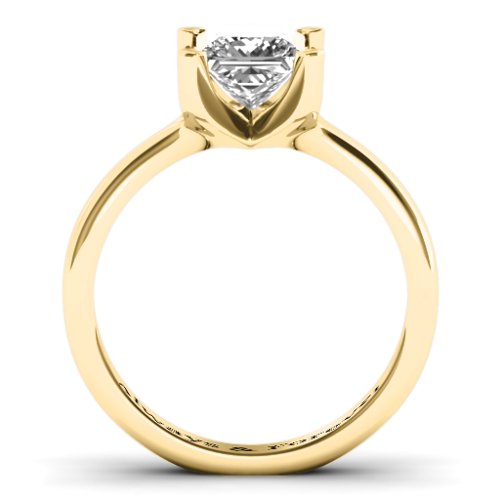 Large Princess Solitaire Ring