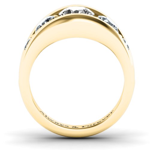 5 Stone Split Shank Ring