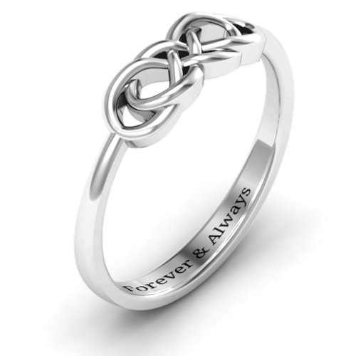 Infinity Knot Ring – Sterling Silver