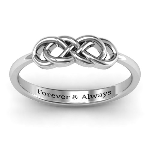 Infinity Knot Ring – Sterling Silver