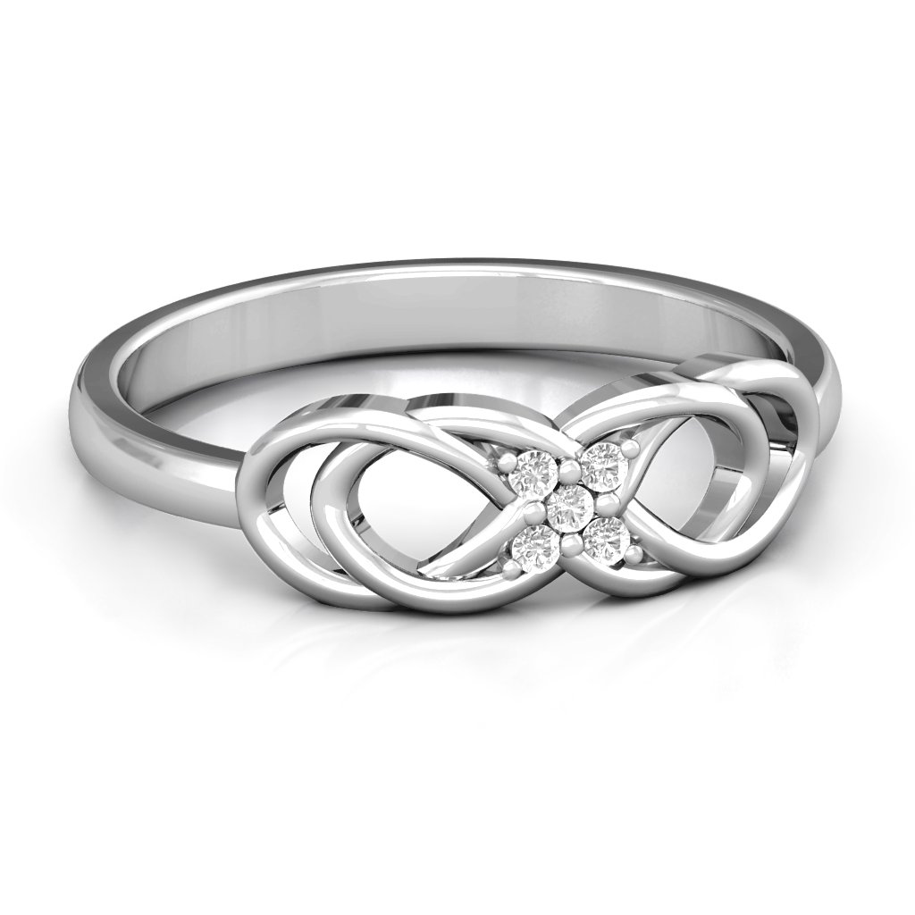 Infinity Knot Promise Ring with Accents