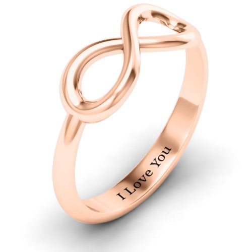 Classic Infinity Ring – 10K Rose Gold