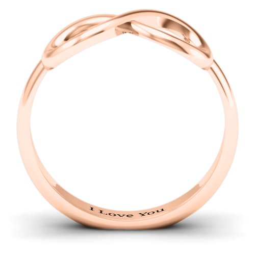 Classic Infinity Ring – 10K Rose Gold