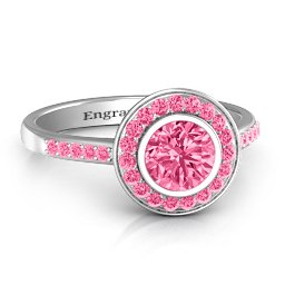 Bezel Halo Accent Ring