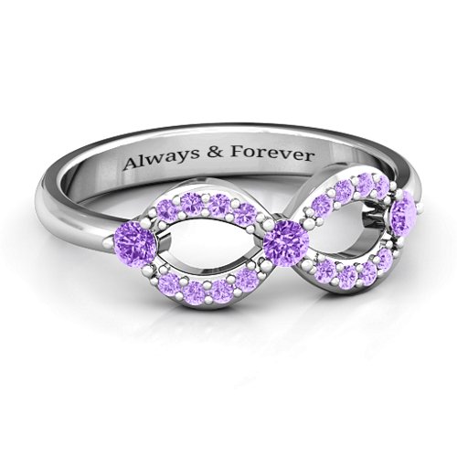 Dazzling Infinity Ring with Accents