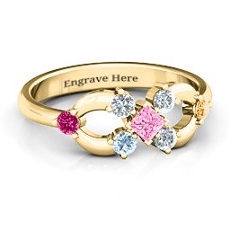 Princess Center Infinity Ring