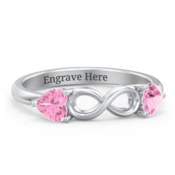 Two Hearts to Infinity Ring