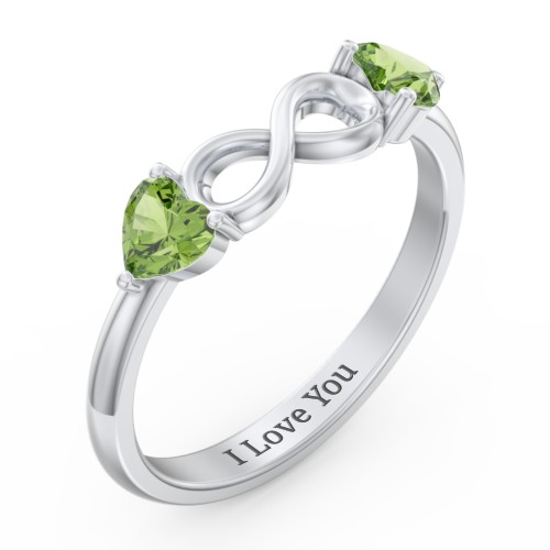 Two Hearts to Infinity Ring