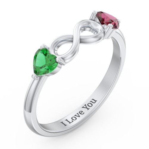 Two Hearts to Infinity Ring