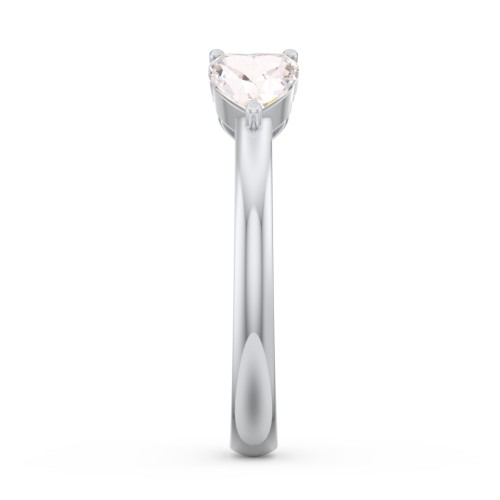 Two Hearts to Infinity Ring – Sterling Silver with Cubic Zirconia