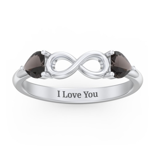 Two Hearts to Infinity Ring
