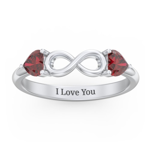 Two Hearts to Infinity Ring