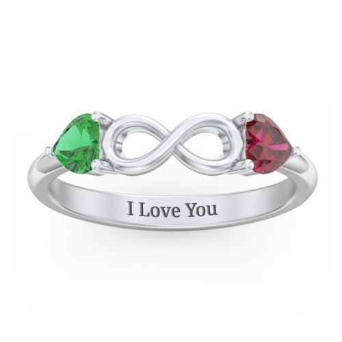 Two Hearts to Infinity Ring
