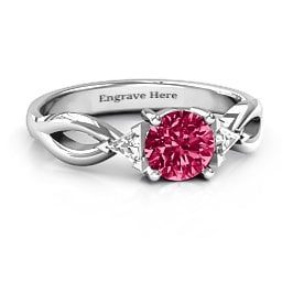 Braided Shank Ring with Trillian Accents
