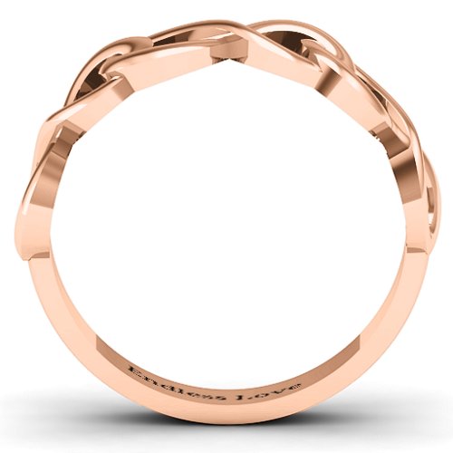 Triple Entwined Infinity Ring – 10K Rose Gold