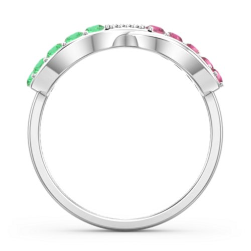 Birthstone Infinity Accent Ring