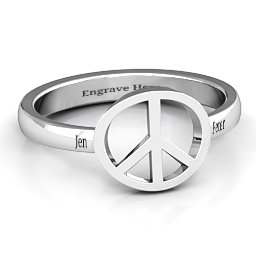 Shanti Peace Ring in 925 Sterling Silver