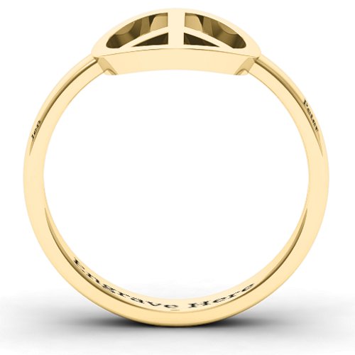 Shanti Peace Ring – 10K Yellow Gold