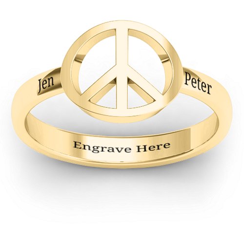 Shanti Peace Ring – 10K Yellow Gold