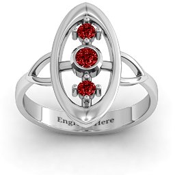 "Soulful Window" Ring in 925 Sterling Silver