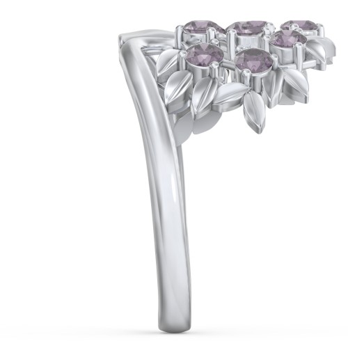Family Tree Ring – Sterling Silver with Alexandrite
