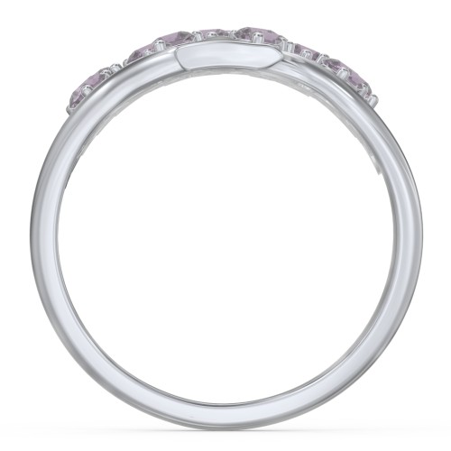 Family Tree Ring – Sterling Silver with Alexandrite