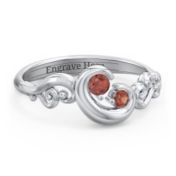 "Cradle of Love" Ring in 925 Sterling Silver